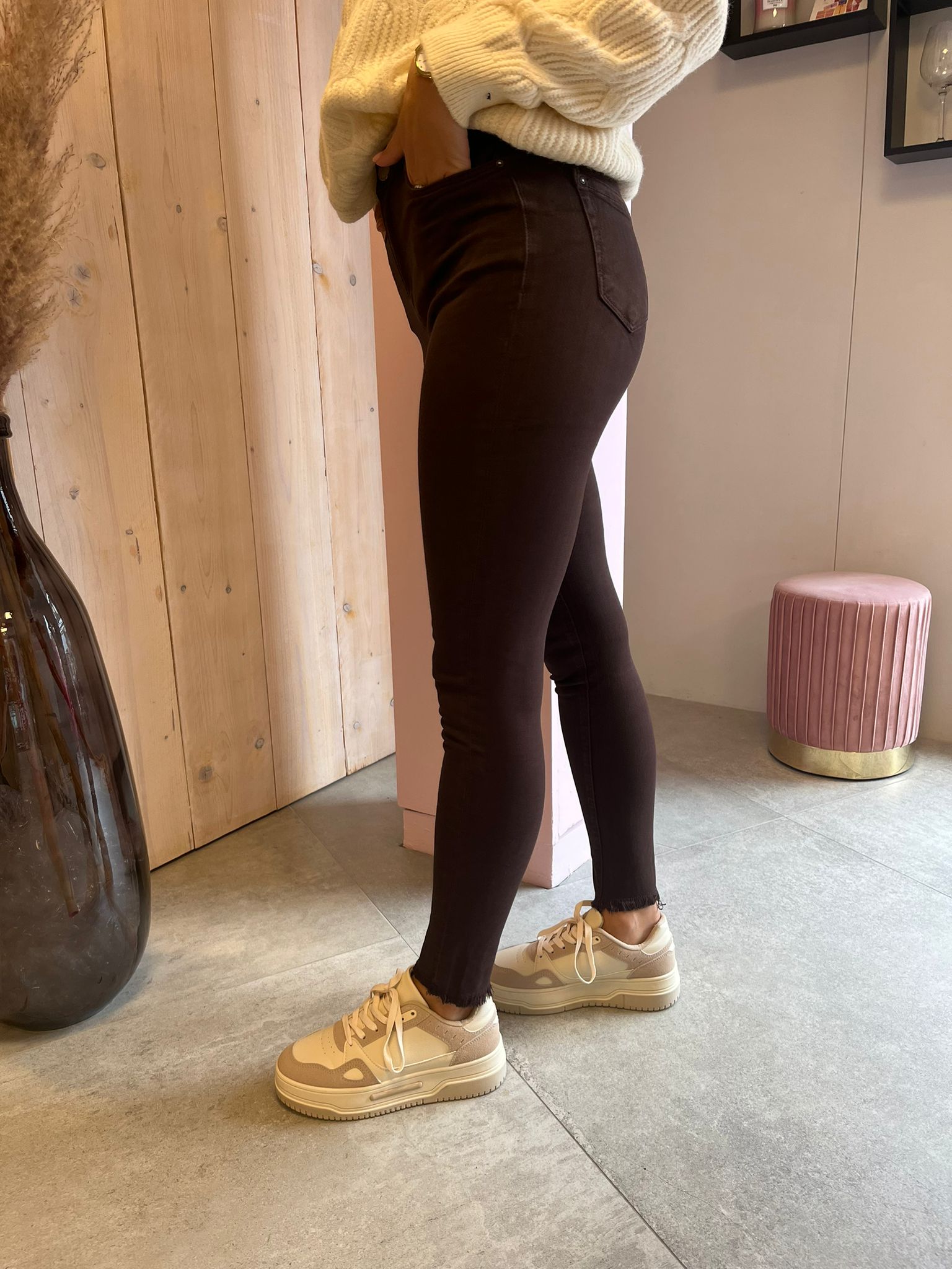 Jeans Ber - Donkerbruin