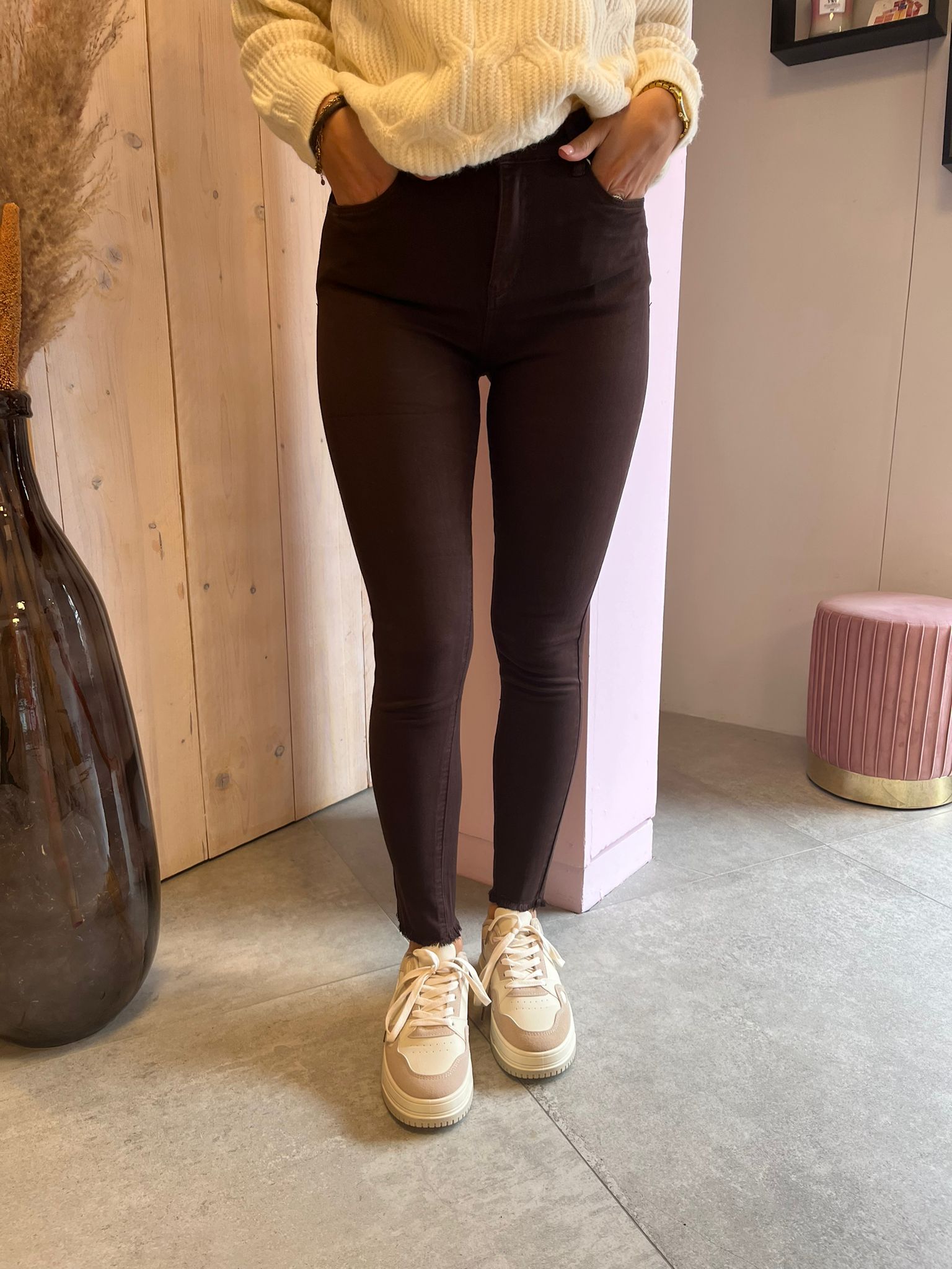 Jeans Ber - Donkerbruin