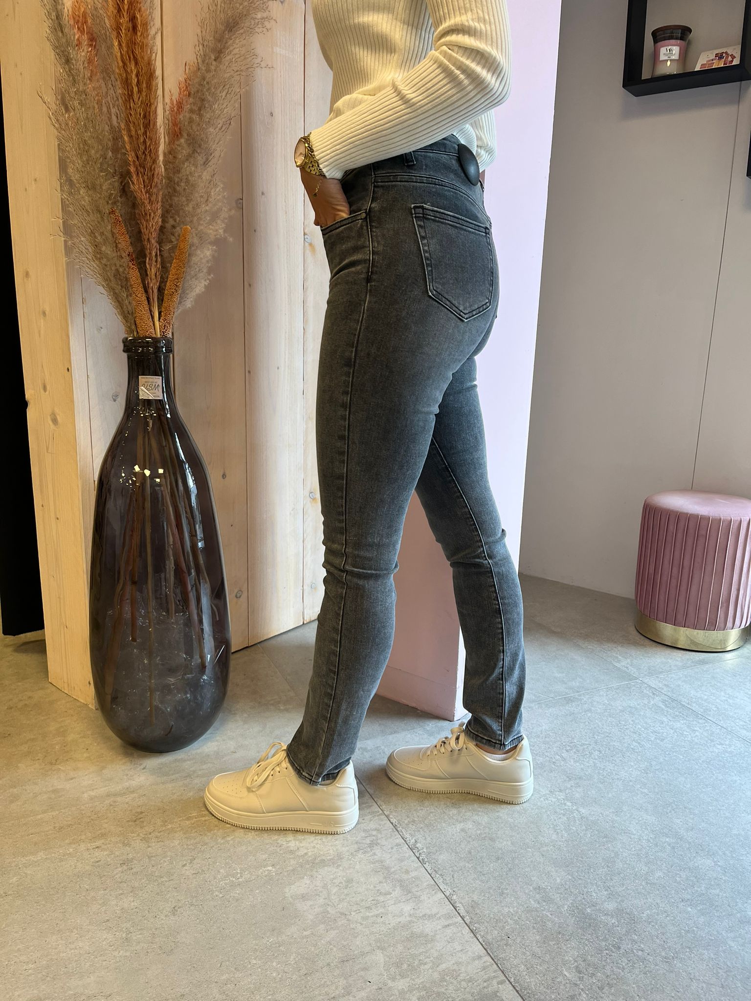 Mom Jeans Lana - Grijs