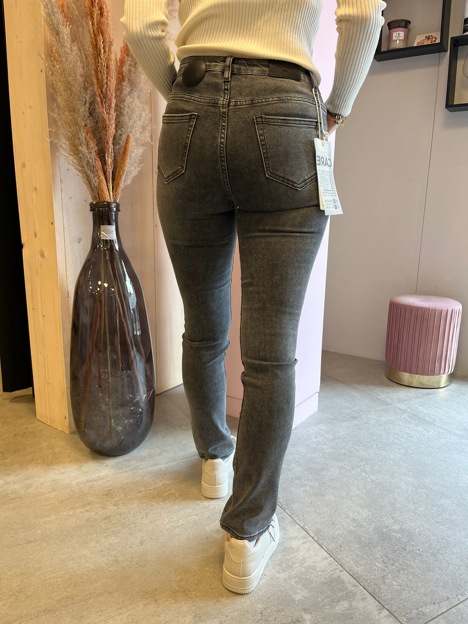 Mom Jeans Lana - Grijs