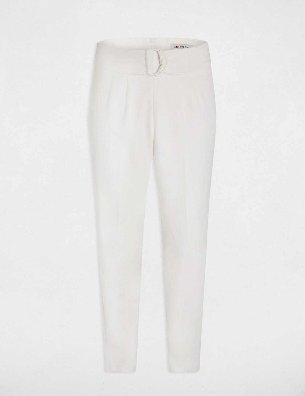 MORGAN High Waist broek PBACI.F - Ivoor