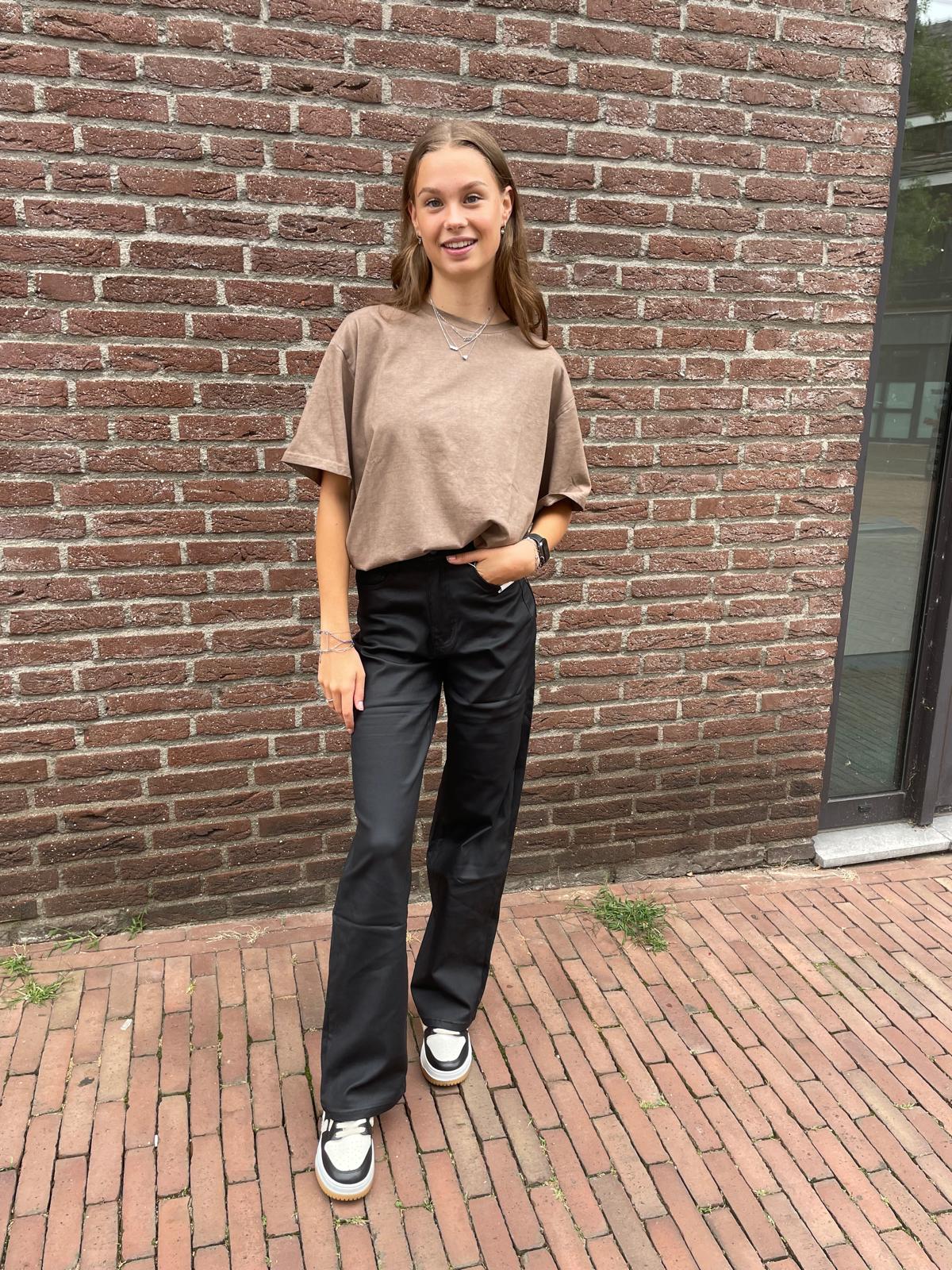 T-shirt Nyvo - Bruin