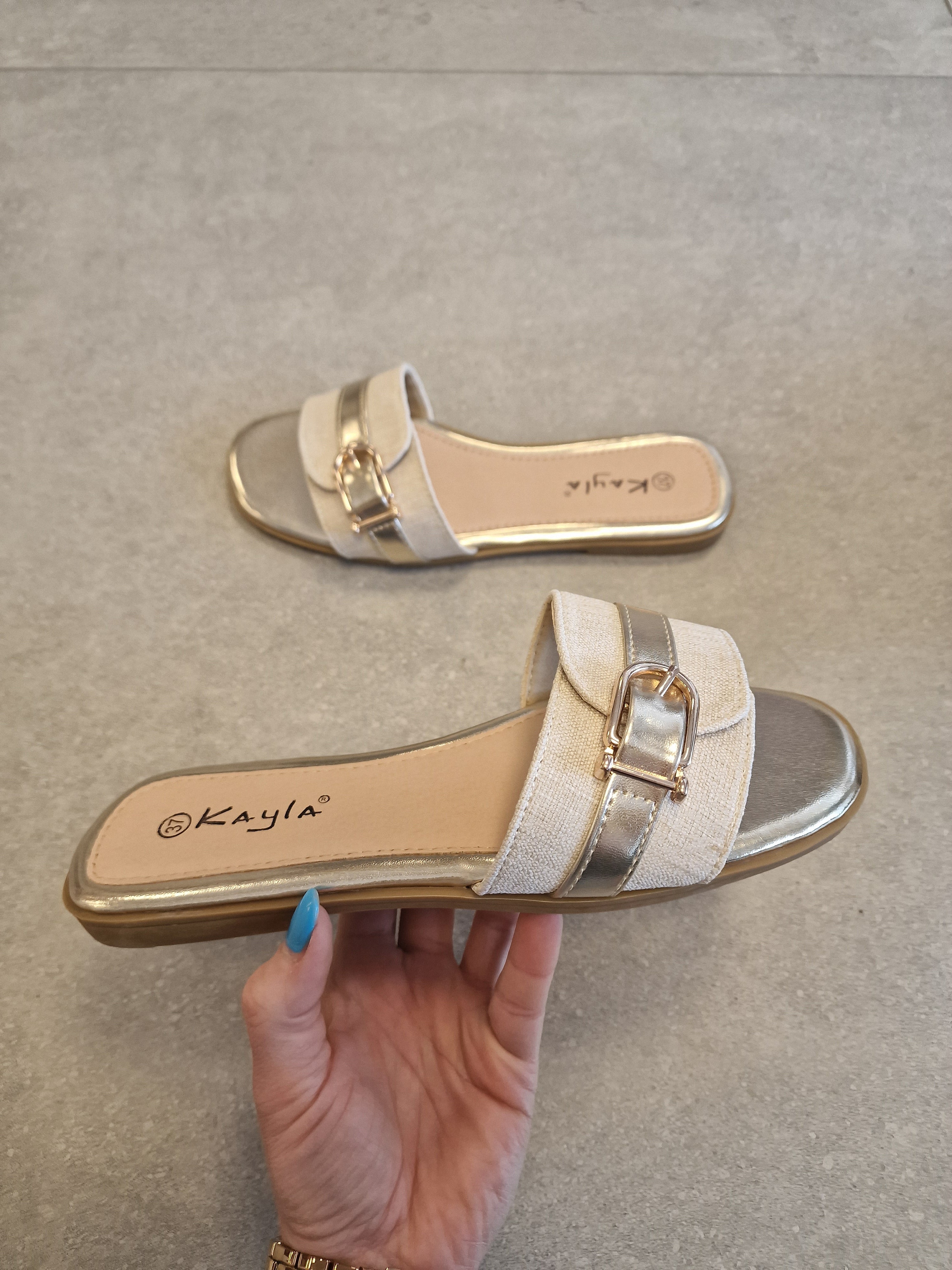 Slipper Gesp - Goud