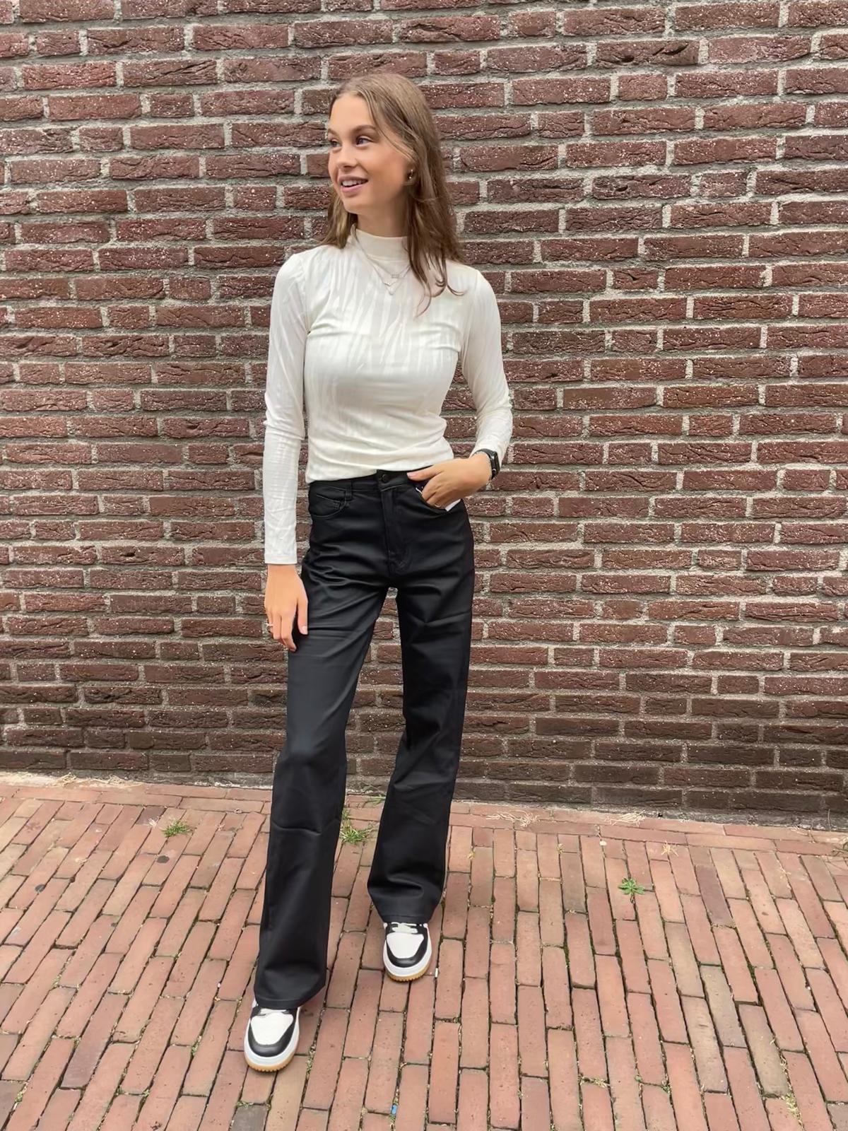 Top zig zag vlam - Off White
