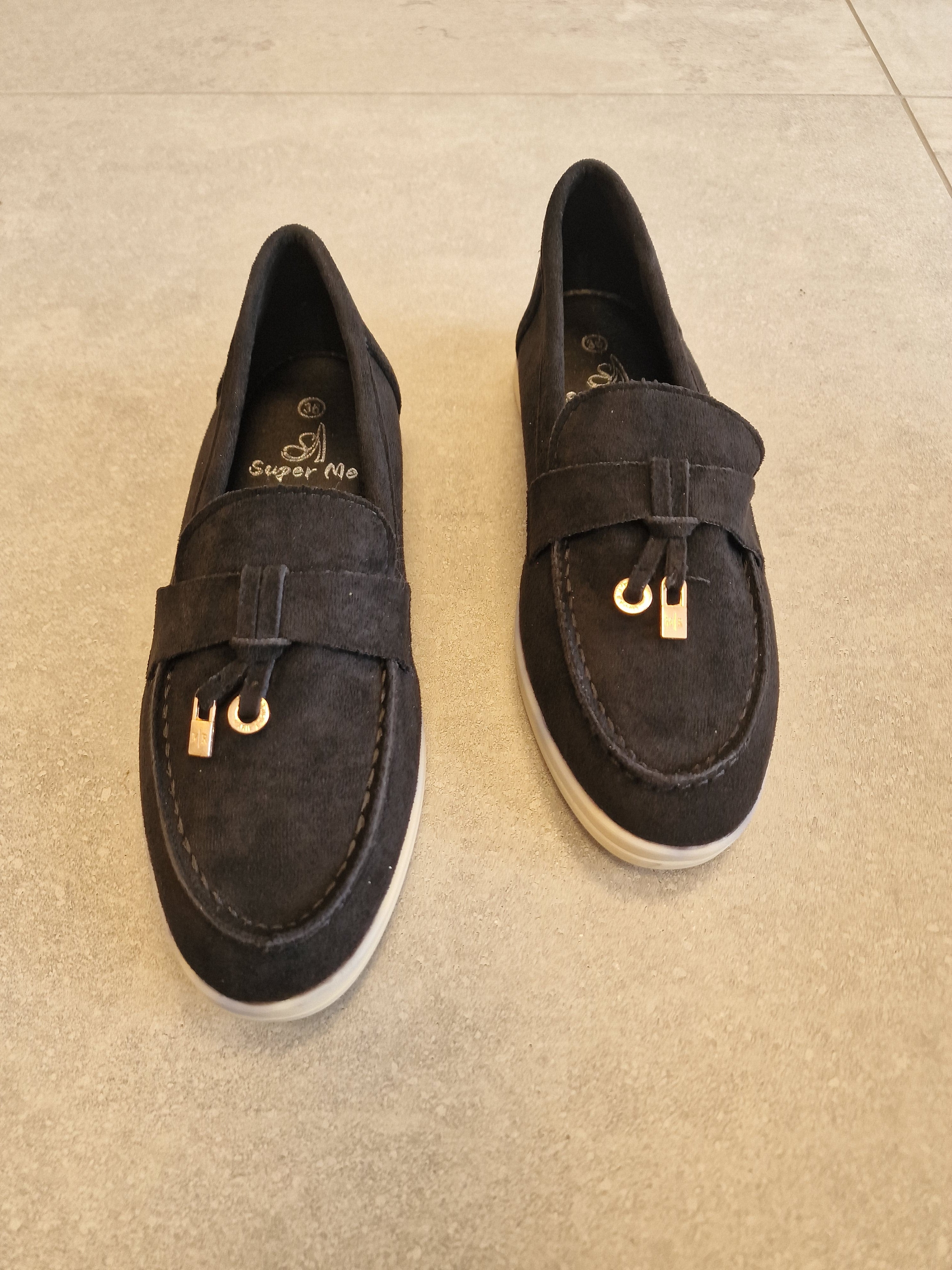 Loafer Suède Dicht - Zwart