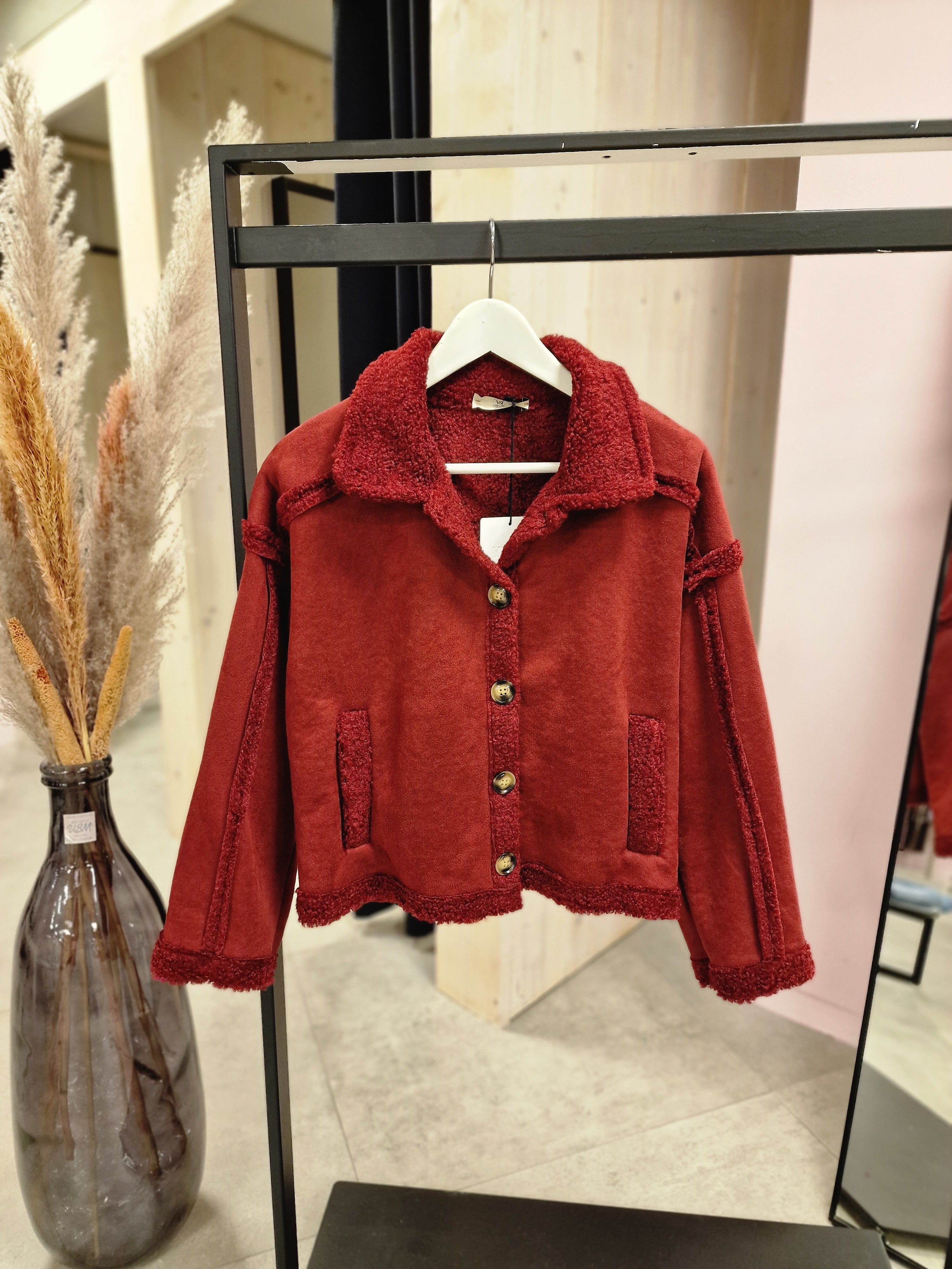 Teddy jas Lynn - Bordeaux Rood