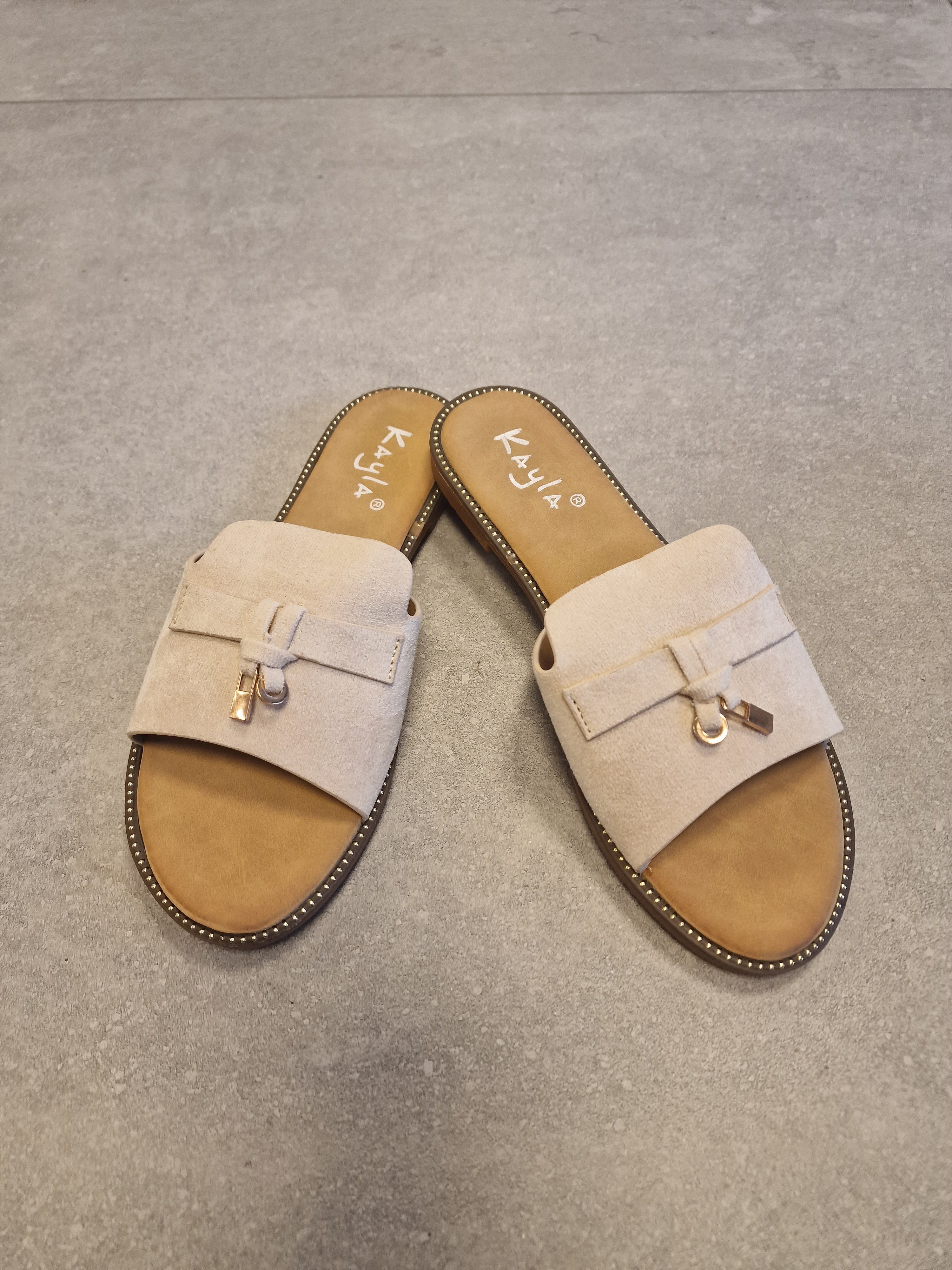 Slipper Suède - Beige