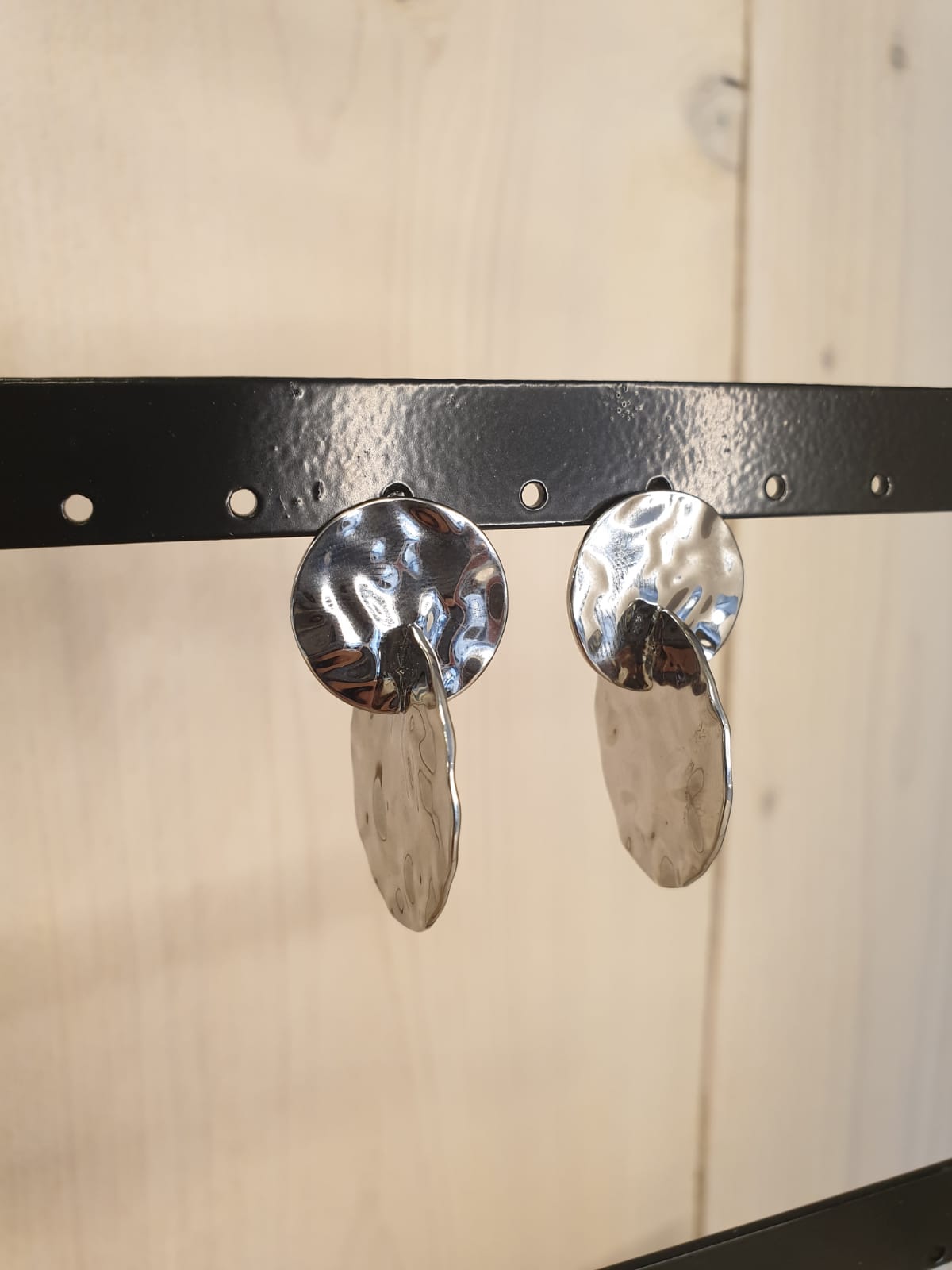 Oorbellen Double 'Silver'