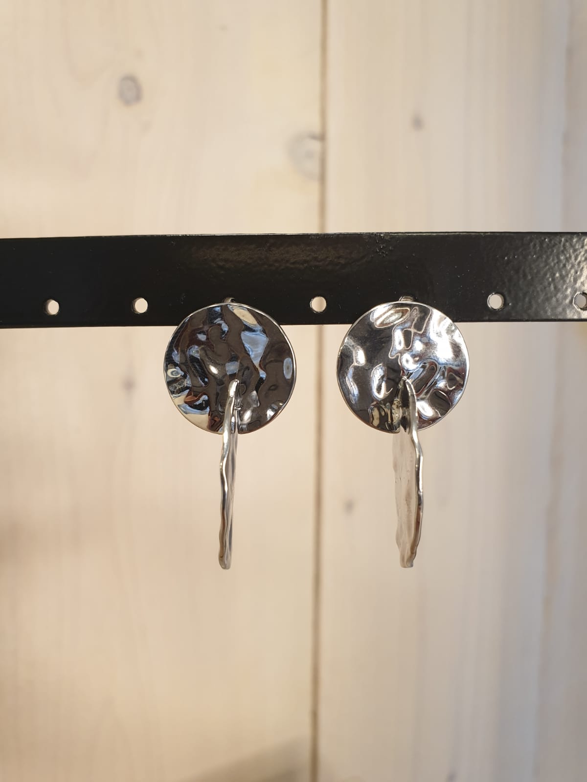Oorbellen Double 'Silver'