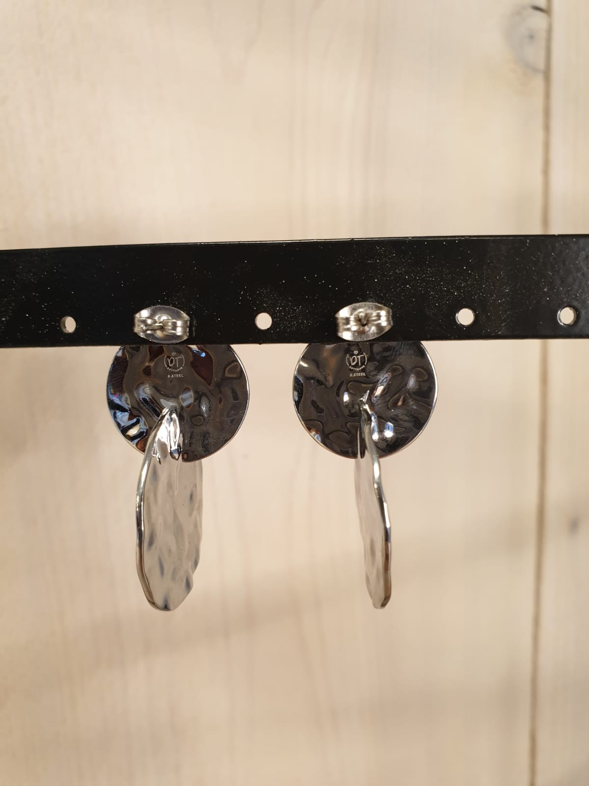 Oorbellen Double 'Silver'