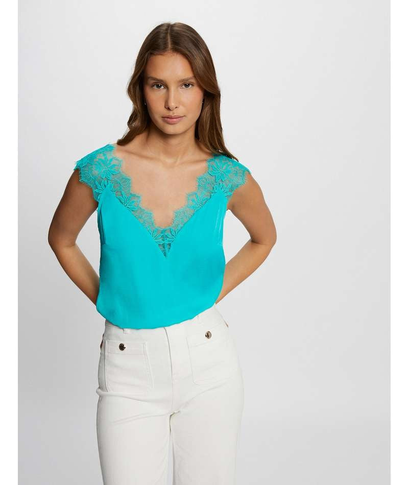 MORGAN Top ORLA.N - Turquoise