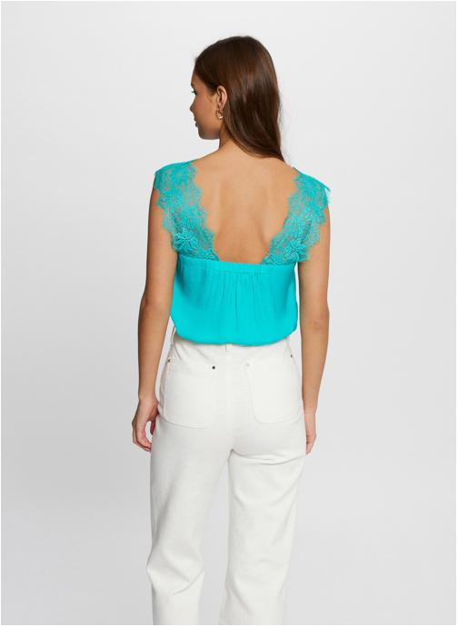 MORGAN Top ORLA.N - Turquoise