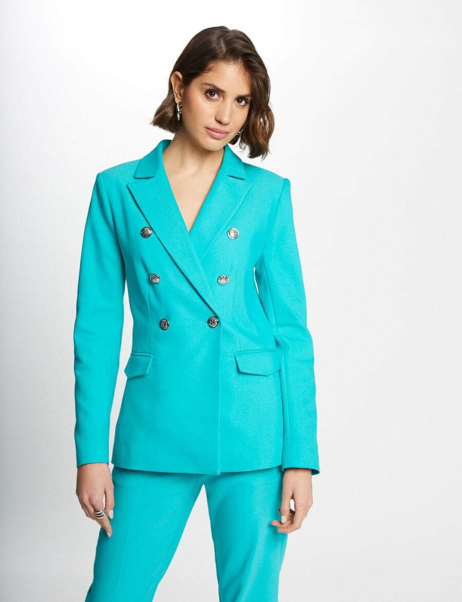 MORGAN Blazer VACI.F - Turquoise