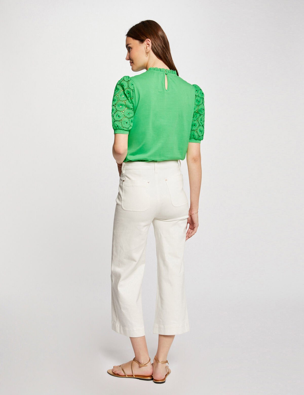 MORGAN T-shirt DULIE - Groen