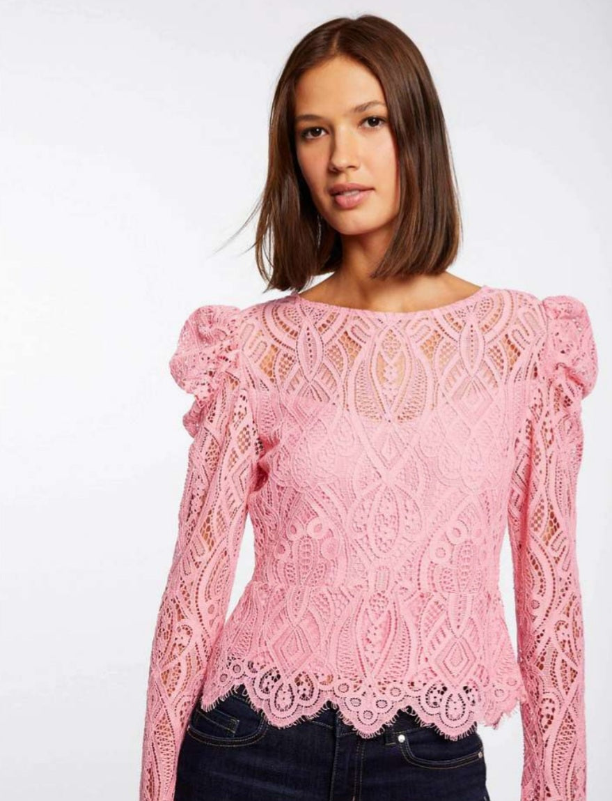 MORGAN Top Tyra - Roze