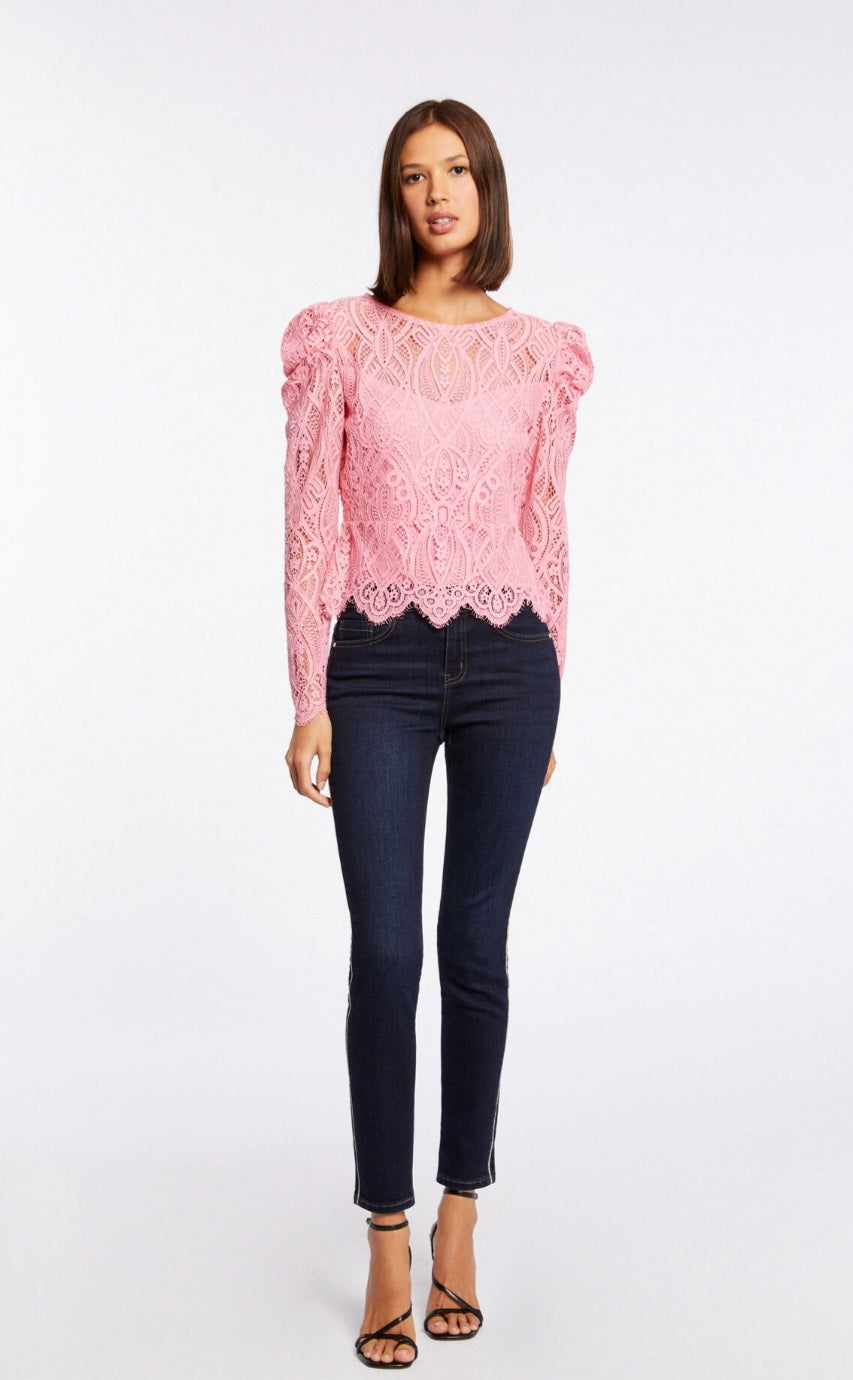 MORGAN Top Tyra - Roze